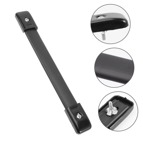 Slick Black Speaker Handle Strap Made From Heavy Duty Alloy And Real Leather For Straight Up Secure Grip And Quick Easy Installation On Any Car Audio Setup That Demands Badass Style
