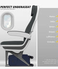 Underseat Luggage With Wheels Softside Carry On Spinner Bag Fourteen Point Five Inch Navy 28L under airplane seat