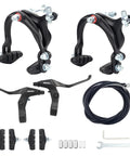 Front And Rear Caliper Brake Set For Mountain Bikes BMX And Cruiser Bikes Aluminum Alloy Build With Levers Cables And Pads