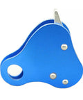 Rock Climbing Rope Grab And Belay Device For Mountaineering And Rescue, Pro Grade Lightweight Magnesium Alloy Ascender, side view