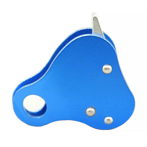 Rock Climbing Rope Grab And Belay Device For Mountaineering And Rescue, Pro Grade Lightweight Magnesium Alloy Ascender, side view