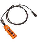 Workhorse Four Button Control Pendant With 20 Foot Cord For Electric Hoists And Trolleys, 24 Volt Watertight NEMA 4X Push Button Controller