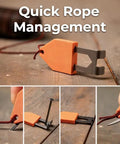 Rope Anchor Hook Set For Fast One Handed Fixing Power And Effortless Rope Anchoring No Fuss For Home Renovation Projects Carpentry Tools And Accessories 2 Pack shown in operation