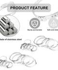 Durable 20 Piece CV Boot Clamp Kit With Stainless Steel Adjustable Hose Clamps Universal Fit For Steering Dust Covers And Fuel Hoses