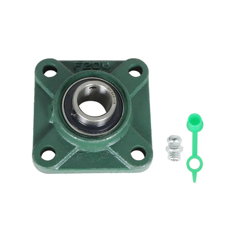 1 Inch Bore Flange Mounted Bearing Unit With 4 Bolt Base And Flanged Spherical Outer Race For Precise 1 Inch Shaft Fit, top view