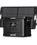 Exodus 2400 Solar Generator With 100W Panels LiFePO4 Power Station for Camping RVs Home Backup and Off Grid Adventures 0 to 100 Percent