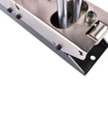 Close-up of Three Station Edge Roller Bender For Metal Bending, highlighting clamp and rollers, suitable for various metal sizes.