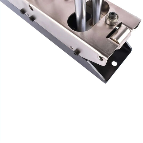 Close-up of Three Station Edge Roller Bender For Metal Bending, highlighting clamp and rollers, suitable for various metal sizes.