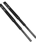 Heavy Duty Drawer Slide Set, 3-Section Black, 100 Lb Load Capacity, 16 Inch, metal hardware, two slides displayed.