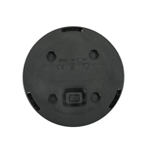 Bottom view of a waterproof bottom kit from 2 Pack Replacement Solar Light Parts For Outdoor DIY Lotus Crackle Glass Globe Lamp