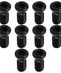 10 Piece Pack Of Heavy Duty Black Carbon Steel M4X10MM Torx Screws Featuring T15 Drive And 12.9 Grade Build for robust clamping.