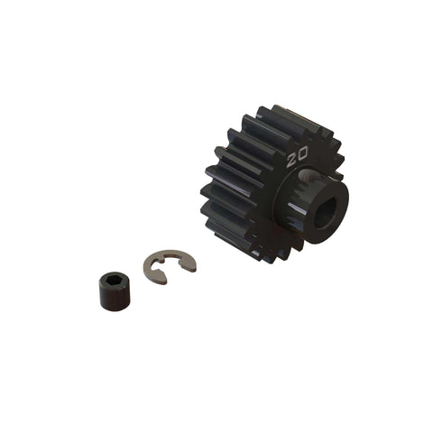 Pinion Gear 20T Beefy HD Mod1 Safe-D5 ARA310967 Steel Pinion For RC Cars with wide-tooth design and hardware