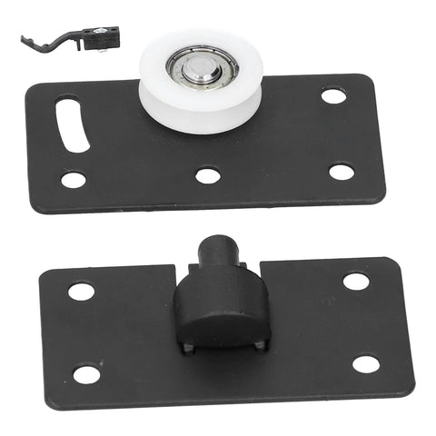 Sliding Door Wheel With Gasket For Wardrobe Cabinet Closet Furniture Grooved Track Wheel Concave Wheel Sliding Pulley Durable CRS Material Silent Rolling High Bearing Capacity Long Service Life, front view
