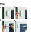 Installation steps for Heavy-Duty Surface Mount Spring Door Closer For Doors From 44 To 154 Lb, Adjustable Closing Force 20-70 Kg