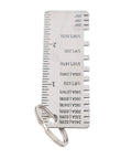 Pro Grade Stainless Steel Weld Seam Gauge For Metal Fabrication, Heavy Duty Weld Thickness Tool, keyring attachment visible