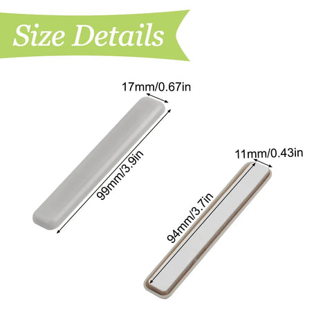 Heavy Duty Furniture Sliders Strips Roll Right Out On Carpet Or Hardwood Floor Sturdy Self Adhesive Glides, sizes 99 x 17 mm and 94 x 11 mm.