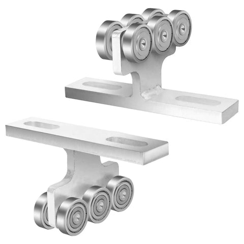 Domary Electric Hoist Trolley Roller Assembly 6 Wheel Heavy Duty Strut Channel Unit with smooth ball bearings