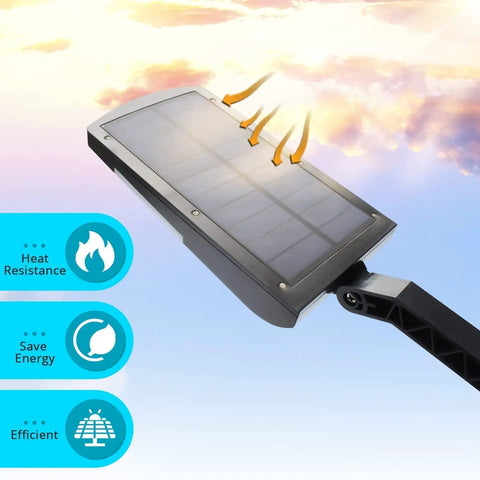 Outdoor Solar Flood Lights 48 LED Cordless Waterproof With Motion Sensor Adjustable Vertical 120 Degrees And Horizontal 180 Degrees Angles Security Lighting For Deck Fence Patio Front Door Yard Shed Path 4 Pack No Fuss Setup, showing heat resistance, energy saving, and efficiency.