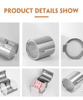 Cat Proof And Dog Proof Toilet Paper Holder Round Enclosed Wall Mounted Stainless Steel Brushed Nickel TP Roll Holder details