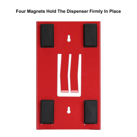 Heavy Duty Magnetic Glove And Tissue Holder Snaps Tight To Rolling Toolboxes And Steel Surfaces Holds Eight Pounds For Grease Monkey Quick Pick Access Zero Sweat Cleanup Two Pack Kit