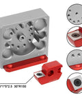 Adjustable Dowel Maker Jig for Drill Milling 8 To 20 Mm Holes, Aluminum Alloy Woodworking Tool With Carbide Blade details