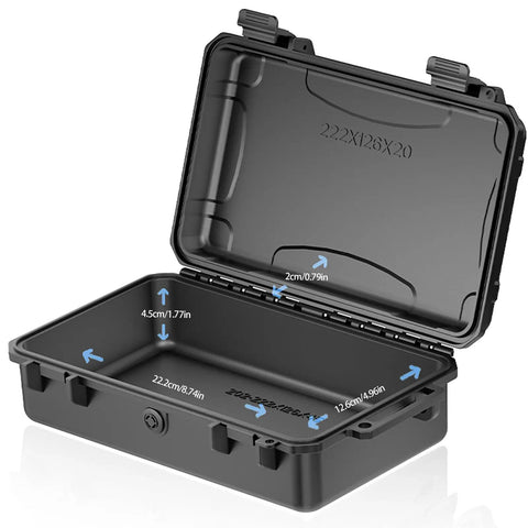 Open Beefy ABS Tool Organizer Box With IP67 Waterproof Rating And Pressure Equalization System Foam Lined Compartments