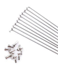 10 Pcs 245mm To 305mm 14G Stainless Steel Bicycle Spokes And Nipples For Mountain Road And Electric Bikes 700C Wheels
