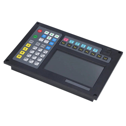 Plug And Play Standalone 2 Axis CNC Plasma Cutter Control System With 7 Inch HD LCD 200KHz Pulse Output USB Storage Stainless Steel Ready Rock Solid Precision For Clean Precise Cuts, black keypad and screen