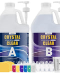 2 Gallon Epoxy Resin Kit Pro Grade With Pumps 1 To 1 Mix Crystal Clear High Gloss Low Odor No Yellowing Self Leveling for crafts