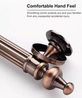 Two Pack Vintage Metal Barn Door Handles for Sliding Interior Doors and Wood Pocket Doors, Antique Gold Finish detail