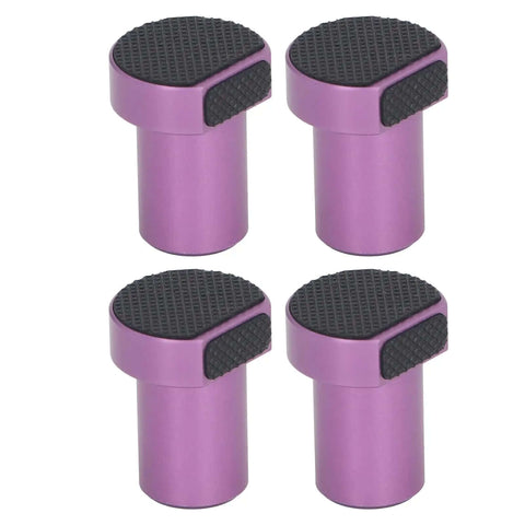 Purple Aluminum Bench Dog Set 4 Pieces 19mm Non Slip Table Stops For Woodworking Secure Fixation Slip Free Clamping Durable Aluminum Build