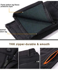 Men's Waterproof Softshell Snow Pants For Skiing And Snowboarding With Fleece Lined Interior, showcasing zippered bottom cuffs and YKK zipper