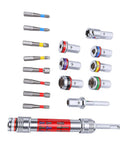 Premium 8-19mm Socket Bit Extension Set With Heavy Duty Alloy Steel Construction And Impact Ready Design Perfect For Home Furniture Repair Cabinet Installation And Toughest DIY Projects You Got Going. alloy steel socket bits and adapters, 8-19mm