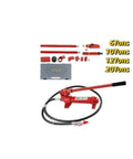 Heavy Duty Hydraulic Jack Kit 6 10 12 20 Ton For Auto Sheet Metal Repair And Frame Straightening, Portable Lift Tools shown disassembled