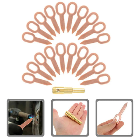 Auto Body Dent Puller Kit For Sheet Metal Repair With Iron Shaping Tabs featuring tools and holder, easy operation