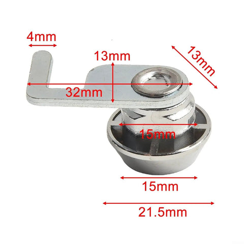Zinc Alloy Cam Lock With Quick Clip Heavy Duty Security For Cash Drawers Metal Cabinets Flight Boxes POS Terminals