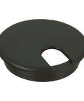 5 Pack Black Round Desk Cable Grommets 3 Inch 76mm Two Piece ABS Plastic Hole Cover for Computer Desk