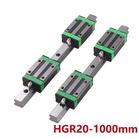 Rock Solid Linear Rail Kit With Four Block Carriages And SFU1605 Ballscrew In 400 700 Or 1000mm Lengths, BKBF12 End Supports, Nut Housing And Coupling For CNC And DIY Precision Motion, HGR20 1000mm rail with 4 carriages