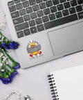 Three Pack 3 Inch Duct Tape Stickers It Cant Fix Stupid But It Can Muffle The Sound Funny Sarcastic Waterproof Vinyl Decals on laptop
