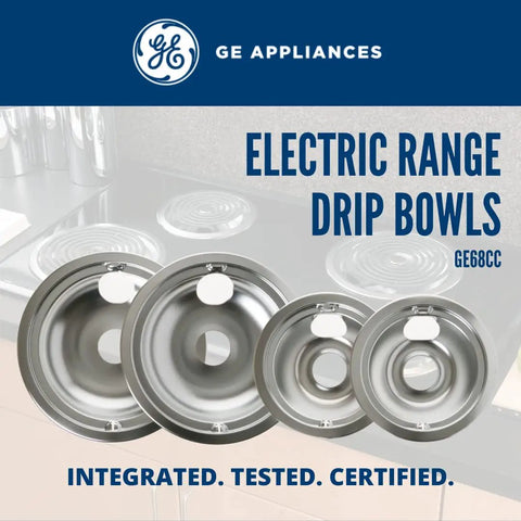 Electric Range Drip Pan Set 4 Pack OEM Quality Stovetop Spill Trays That Fit Most Electric Ranges Built To Take Spills Easy Clean