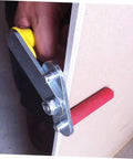 Heavy Duty Gypsum Board Lifter Tool For Ceramic Tile And Glass With Ergonomic Handle No Sweat Drywall Plywood Lifting Clamp close-up of handle
