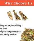 Heavy Duty No Drill Drywall Anchors Kit With Metal Expansion Screws, 50 Pcs, Self Tapping Design For Easy Install, Includes Screws And Gloves, Carbon Steel Zinc Plated For Strong Rust Resistant Wall Mounts, metal drywall anchors and screws shown