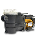 No Nonsense 0.75 HP High Flow Pond And Pool Pump For Above Ground Pools Self Priming With Strainer Basket 2400 GPH side view