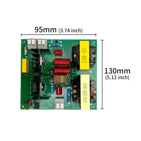 40KHz Ultrasonic Transducer Kit For PCB Cleaning, Pro Grade 150W 100W 50W Driver, circuit board dimensions 95x130mm