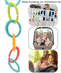 24 Pack Baby Link Rings Set For Hanging Toys On Crib Rail Car Seat And Stroller Travel With Storage Box Durable Flexible Linking Rings For Infants Boys And Girls
