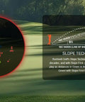 Golf Rangefinder With Tour Trusted Slope Technology And Dual Color Display For Quick Yardage Reads 6X Magnification interface
