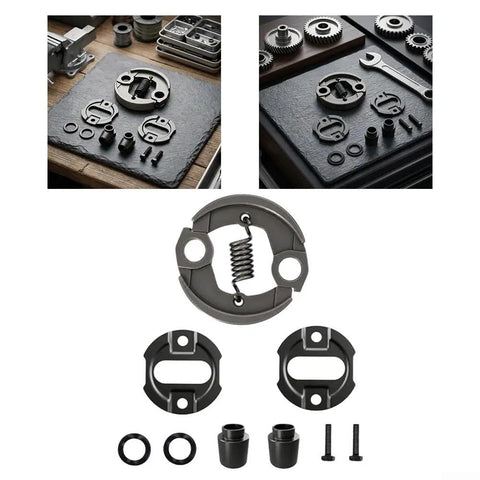 Complete Clutch Kit Set For Full Clutch Replacement With Precision Metal Construction Direct Fit For FS110 And FS130 Models, clutch parts layout