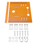 Rock Solid Circular Saw Base Plate And Router Table Insert For Tight Woodworking Cuts Adjustable From Zero To 7 5 Inches with metal parts.