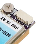 Close-up of M10 GPS Module For FPV Drones With Ceramic Antenna, Dope 10Hz Positioning, showing connector and board details.
