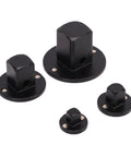 Heavy Duty Low Height Socket Adapter Set 4 PCS Magnetized Drive Converter Kit For Tight Spaces 1/4 3/8 1/2 Inch Sizes Fits Any Tool. Black chrome moly drive adapters